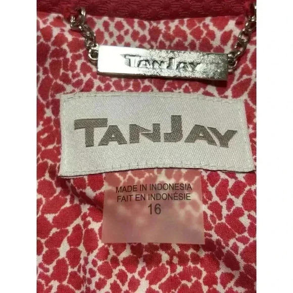 TanJay Women’s 16 Pink Blazer Jacket With Coordinating Medium Short Sleeve Shirt - Picture 10 of 14